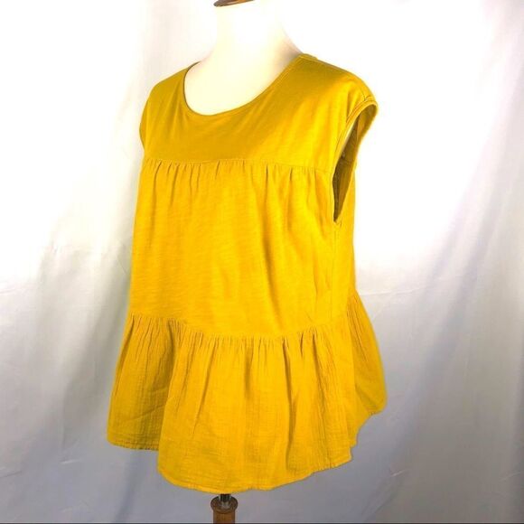 VELVET BY GRAHAM & SPENCER ANTHROPOLOGY TIERED TOP - Picture 3 of 7